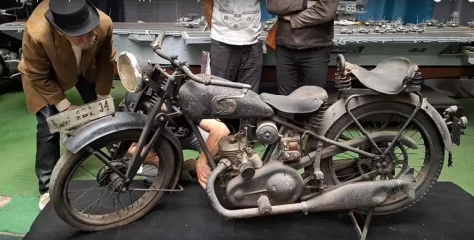 Закопали в землю під час Другої світової війни: на Львівщині знайшли рідкісний німецький мотоцикл